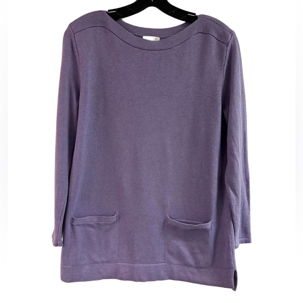 J Jill Lavender Purple Tunic Sweater Size SP